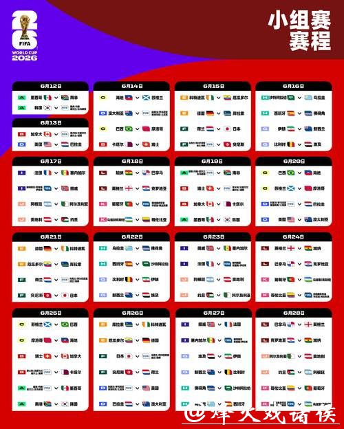 2026世界杯外围赛程安排全解析